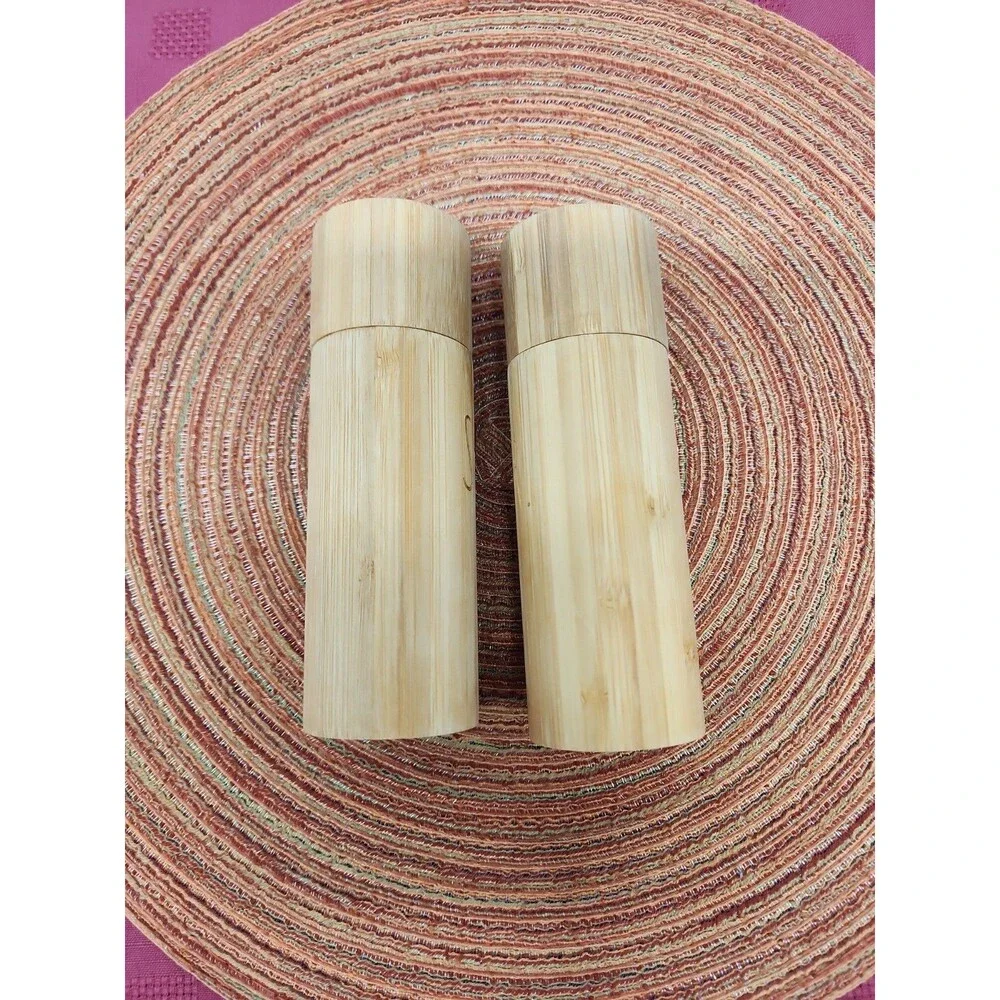Rae Dunn Bamboo Salt And Pepper Grinders 2025